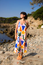 Cargar imagen en el visor de la galería, Vestido Playero Midi GRAFIKO
