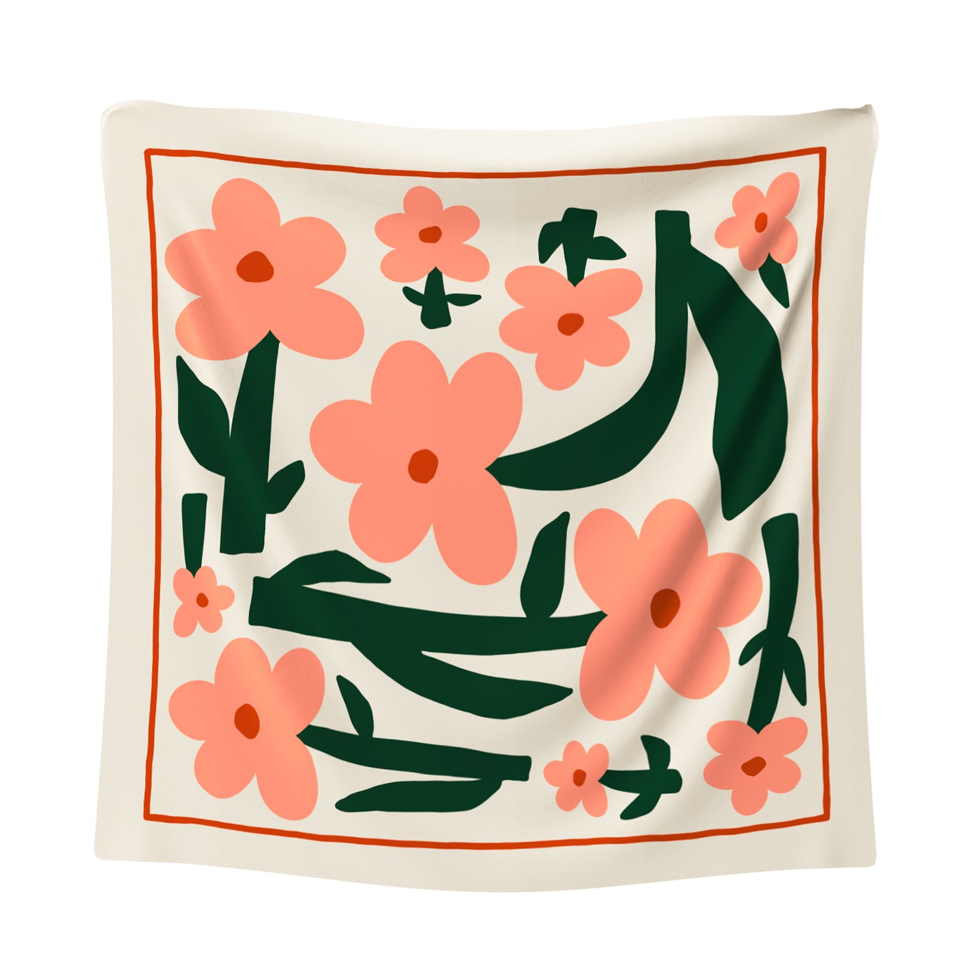 Bandana LAS FLORES CREMA