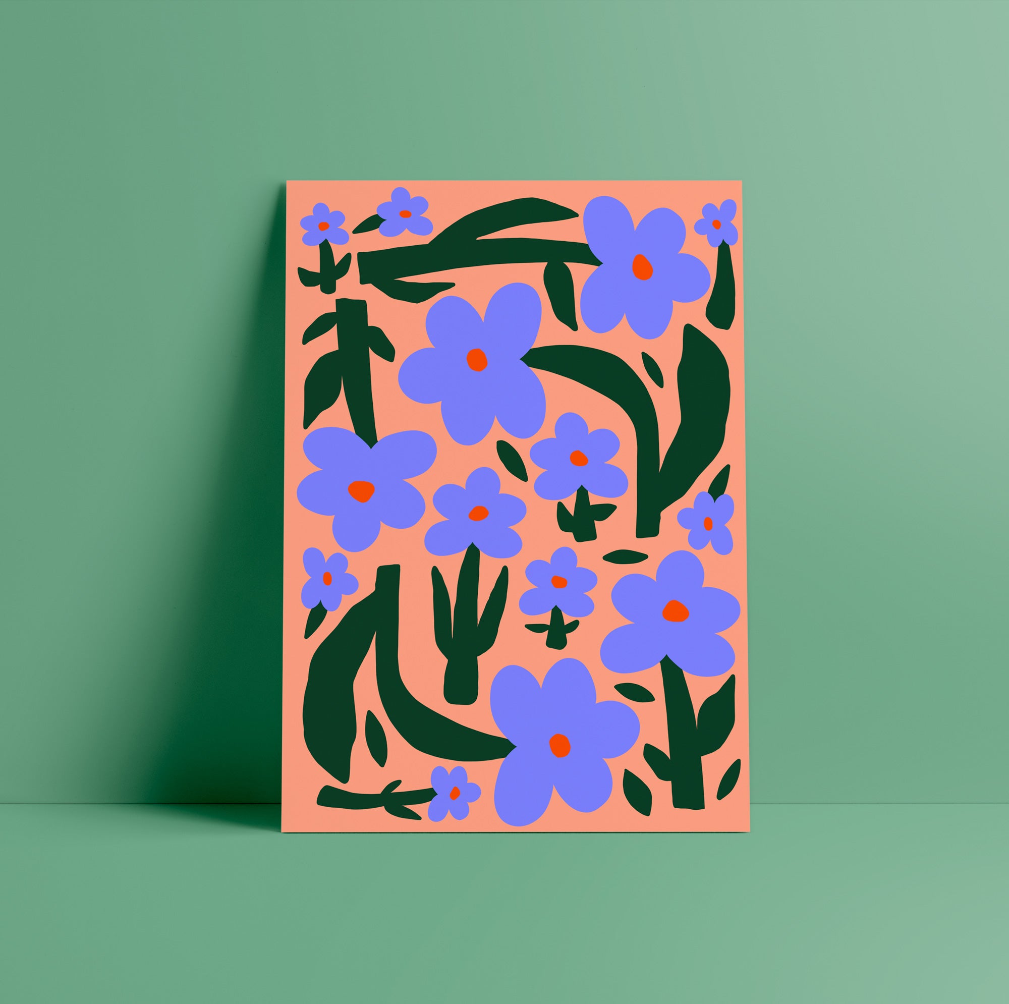 Print CORAL LAS FLORES
